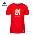 Groothandel aangepaste print ronde nek sport loopt t-shirt